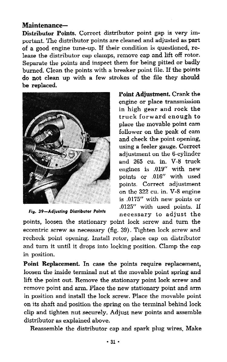 1956 Chevrolet Trucks Operators Manual Page 53